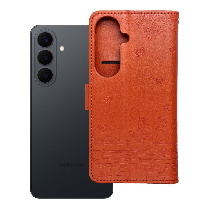Flip case for Samsung S26 Mezzo Book cats brown