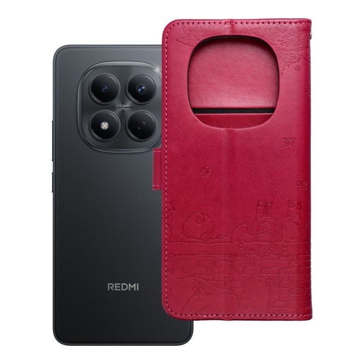 Flip case for Redmi NOTE 15 5G Mezzo Book cats red