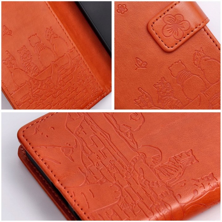 Flip case for Redmi NOTE 15 PRO 5G Mezzo Book cats brown