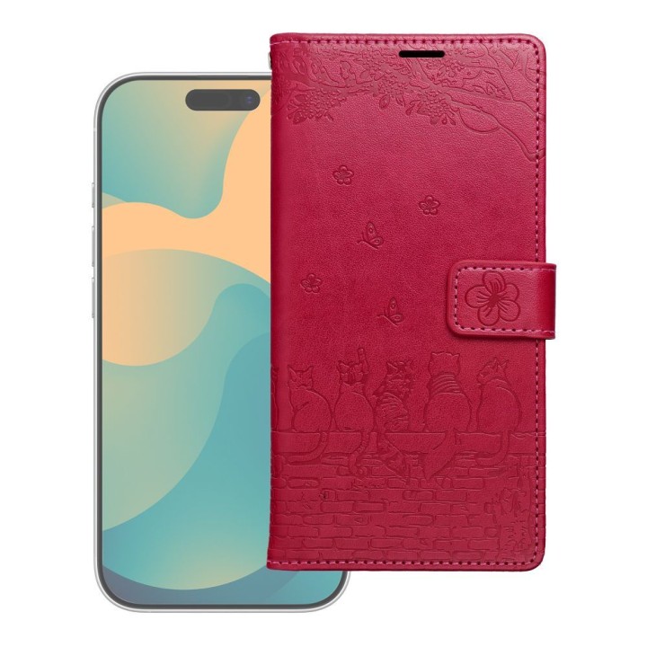 Flip case for Redmi NOTE 15 PRO 4G Mezzo Book cats red