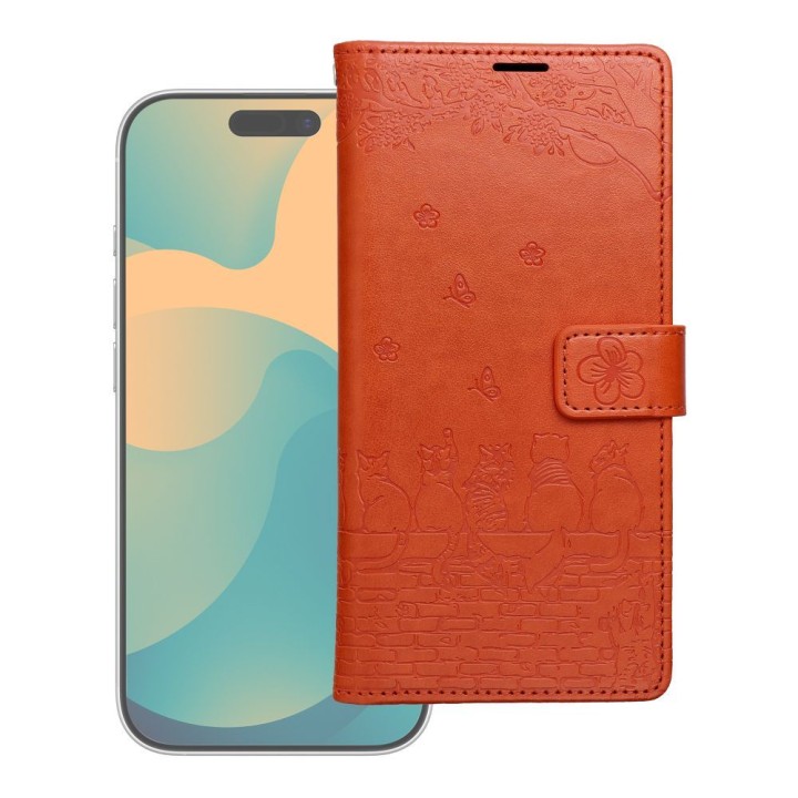 Flip case for Samsung S26 PLUS Mezzo Book cats brown