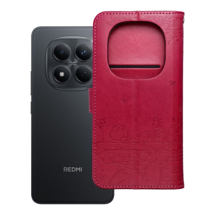 Flip case for Redmi NOTE 15 PRO 4G Mezzo Book cats red
