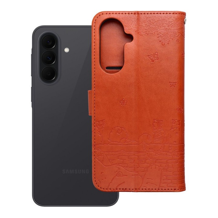 Flip case for Samsung A37 Mezzo Book cats brown
