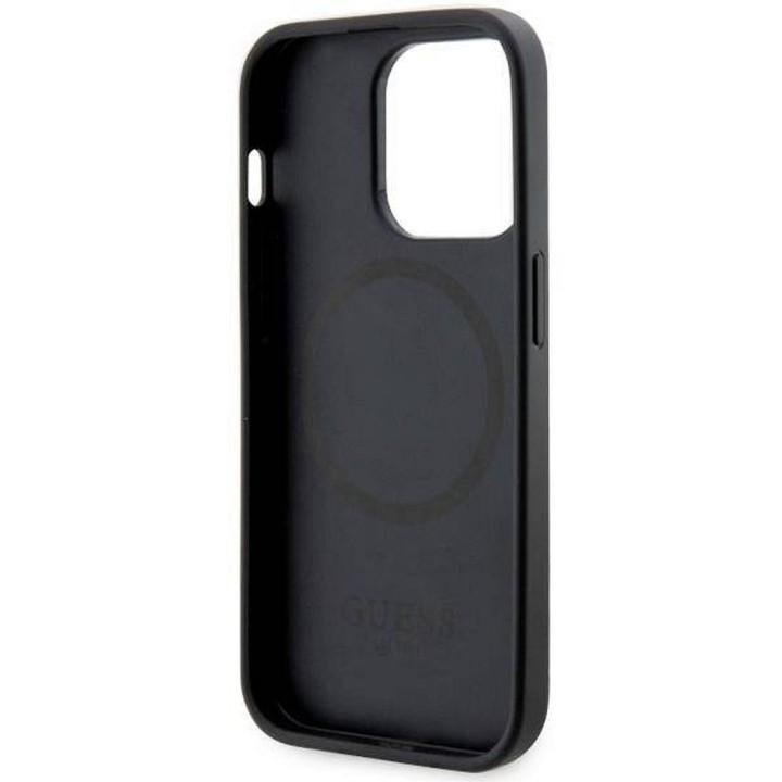 GUESS чохол для IPHONE 14 Pro Max сумісний з Magsafe GUHMP14XP4RPSK (4G Printed Stripes) чорний