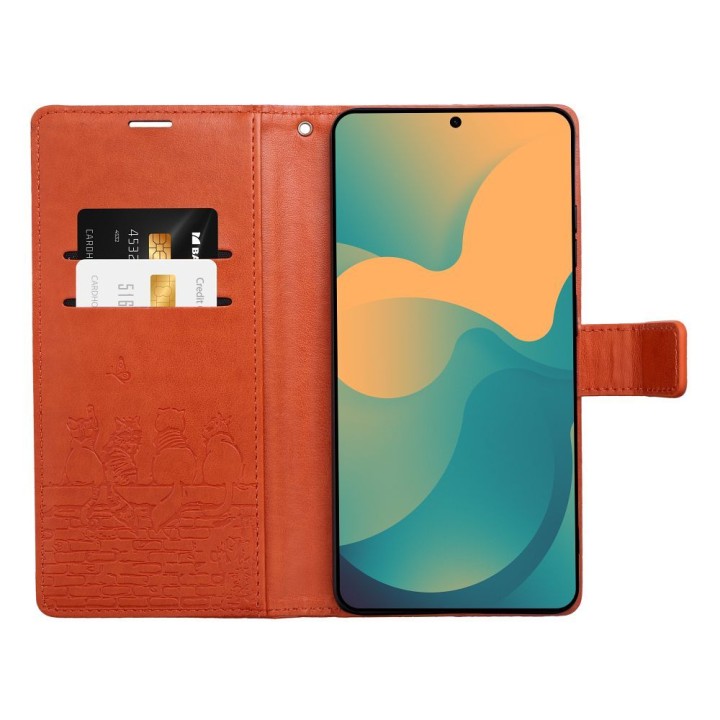 Flip case for Redmi NOTE 15 PRO PLUS 5G Mezzo Book cats brown