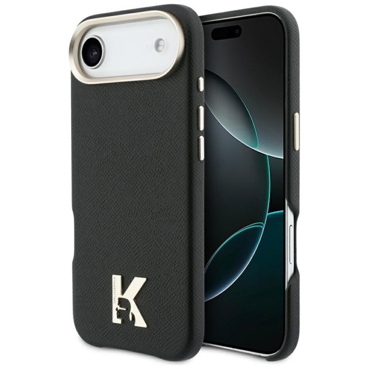 KARL LAGERFELD чехол для IPHONE 17 Air совместимый с MagSafe KLHMP17M5PGFKHGK (PU FW W/ KHead Logo) черный