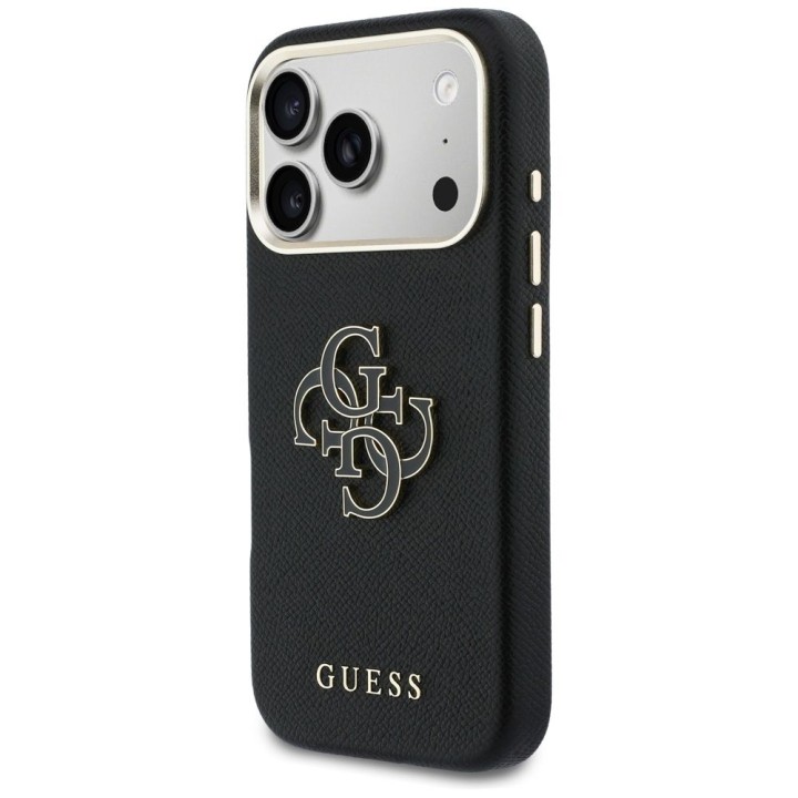 GUESS чехол для IPHONE 17 Pro GUHCP17L5PS4RGGK (PU FW Resin Logo) черный