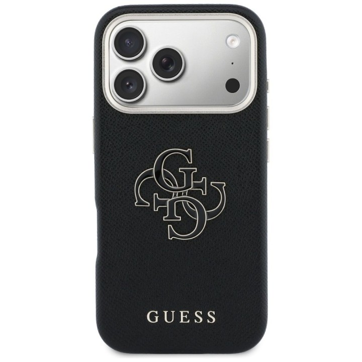 GUESS чехол для IPHONE 17 Pro GUHCP17L5PS4RGGK (PU FW Resin Logo) черный