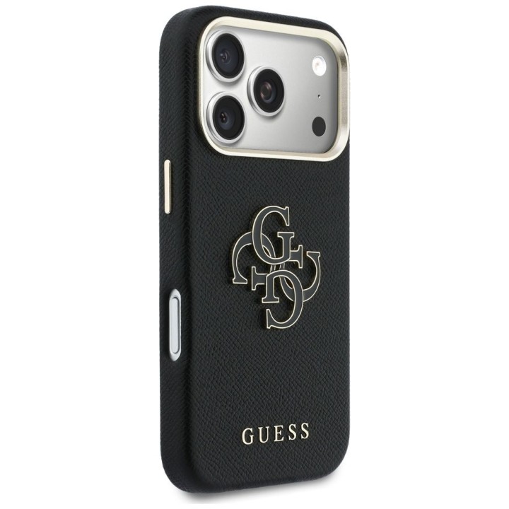 GUESS чохол для IPHONE 17 Pro GUHCP17L5PS4RGGK (PU FW Resin Logo) чорний