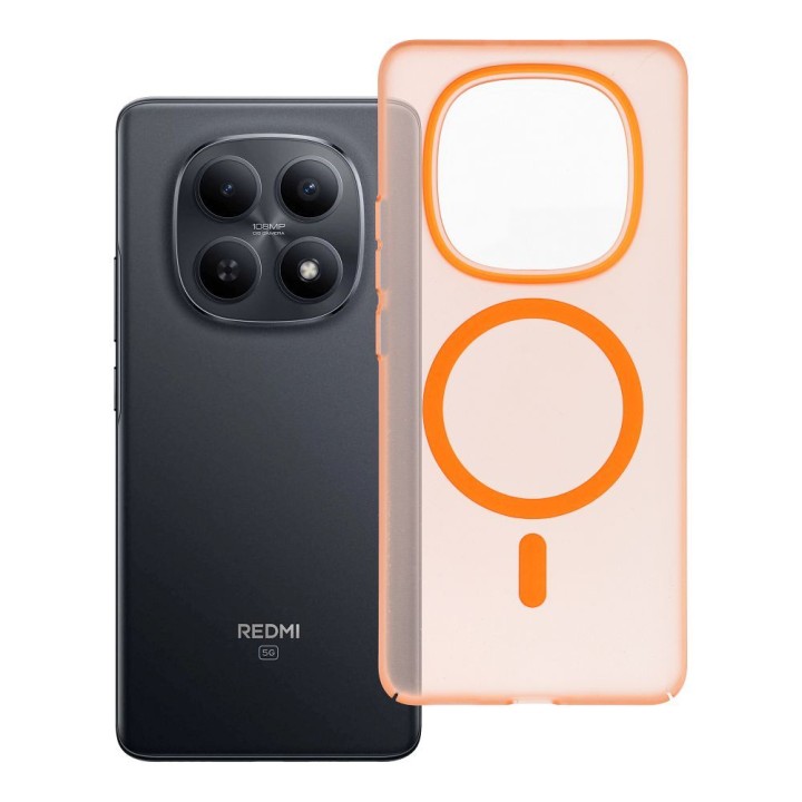Case for Xiaomi Redmi Note 15 5G Go Orange compatible with MagSafe orange