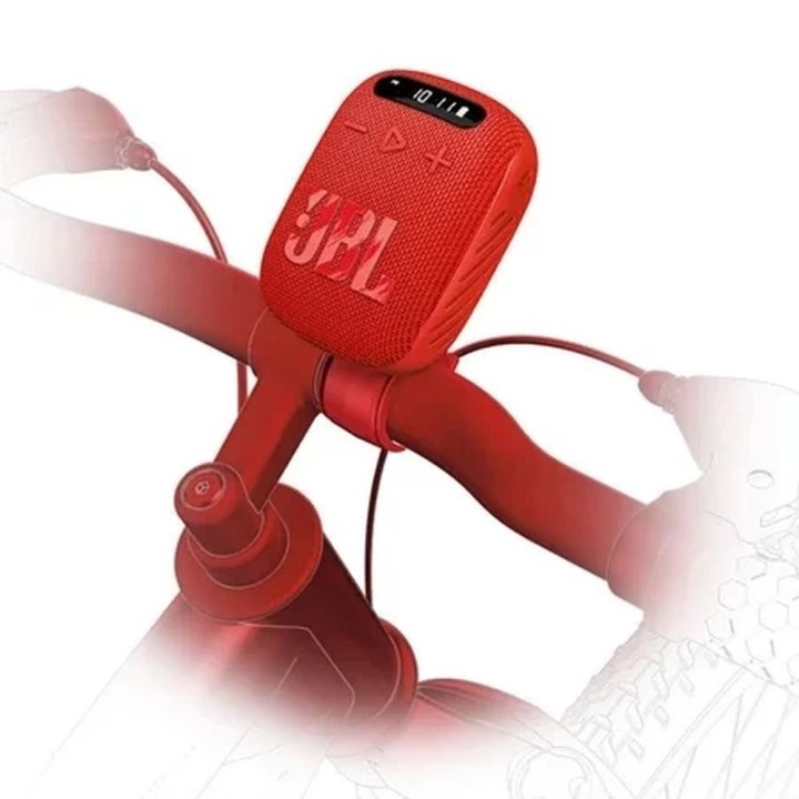 Speaker wireless JBL Wind 3 with holder for the steering wheel red