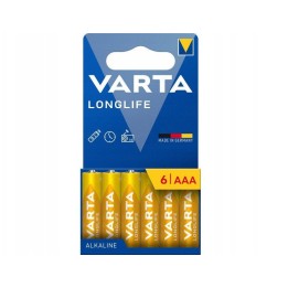 VARTA аккумулятор щелочная R3 (AAA) Longlife 6 шт.