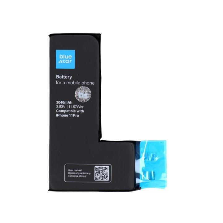 Аккумулятор без BMS для iPhone 11 PRO 3046 mAh Blue Star HQ