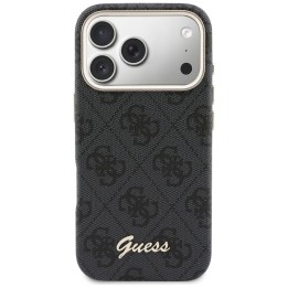 GUESS case for IPHONE 17 Pro Max compatible with Magsafe GUHMP17X5P4FWMSK (PU FW 4G Script) black