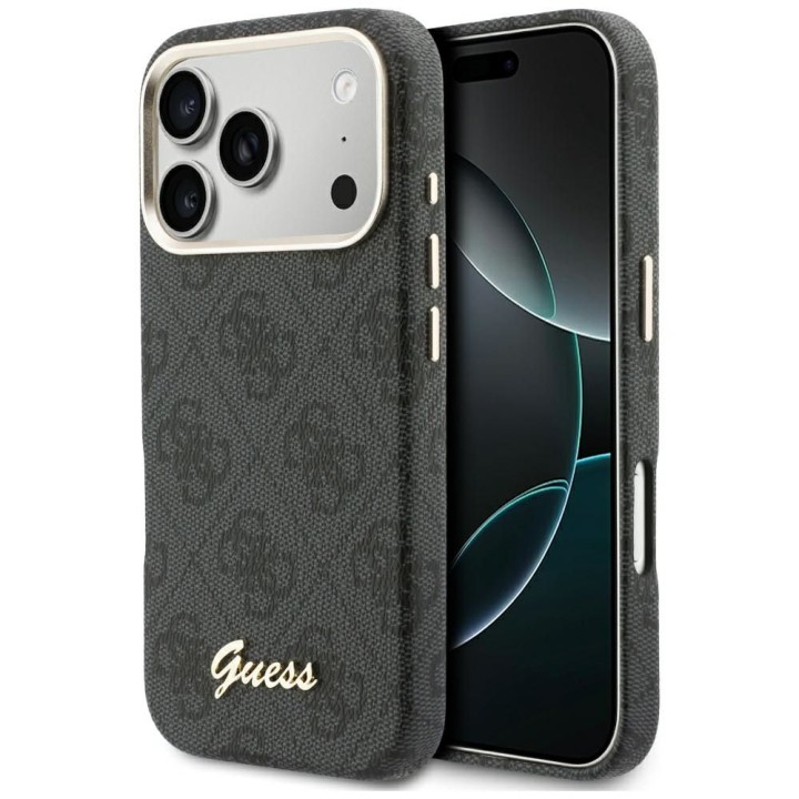 GUESS чохол для IPHONE 17 Pro Max сумісний з Magsafe GUHMP17X5P4FWMSK (PU FW 4G Script) чорний