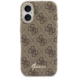 GUESS case for IPHONE 17 compatible with Magsafe GUHMP17S5P4FWMSW (PU FW 4G Script) brown