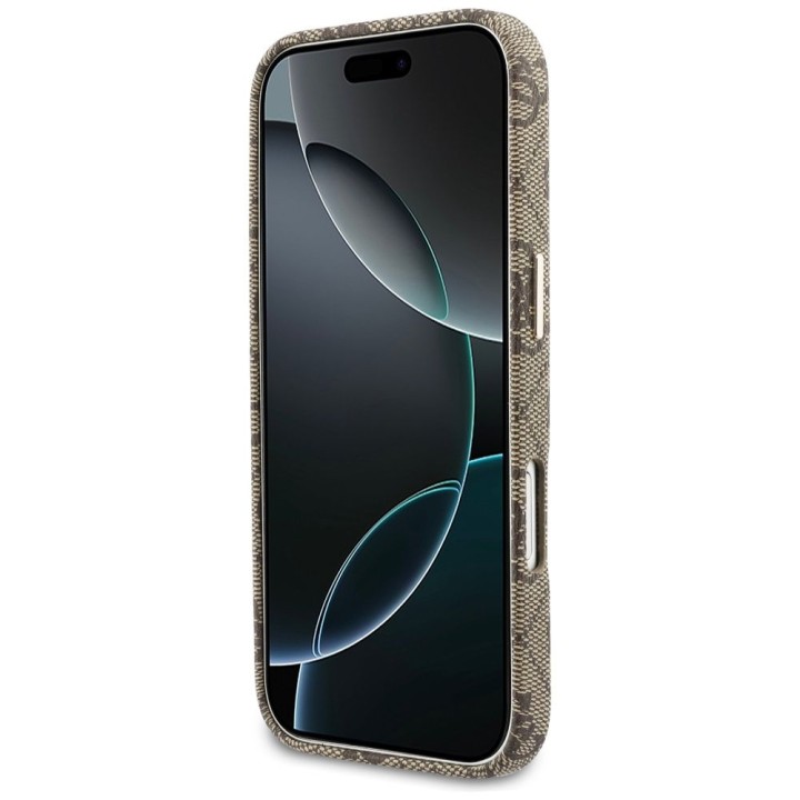GUESS чохол для IPHONE 17 сумісний з Magsafe GUHMP17S5P4FWMSW (PU FW 4G Script) коричневий