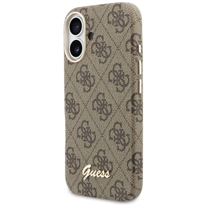 GUESS чохол для IPHONE 17 сумісний із MagSafe GUHMP17S5P4FWMSW (PU FW 4G Script) коричневий