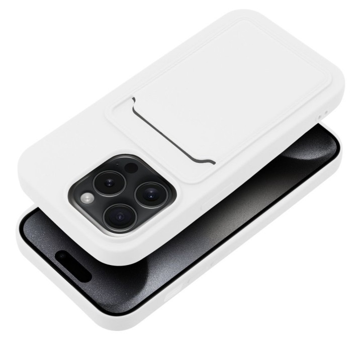 Чехол для iPhone 15 PRO Card Case белый