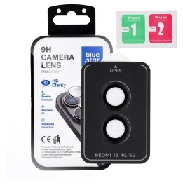 Tempered camera glass for Xiaomi Redmi 15 4G / 15 5G Blue Star Easy Install black