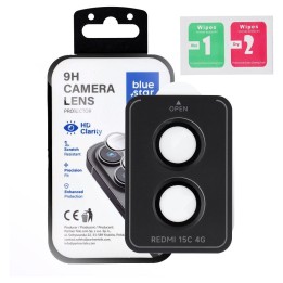 Tempered camera glass for Xiaomi Redmi 15C Blue Star Easy Install black