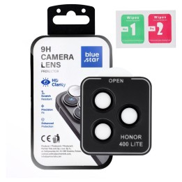 Tempered camera glass for Honor 400 LITE Blue Star Easy Install black