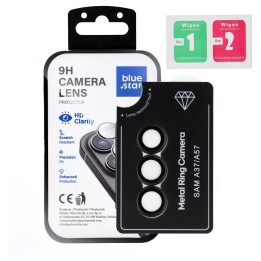 Tempered glass for camera for Samsung A57 Blue Star Easy Install black