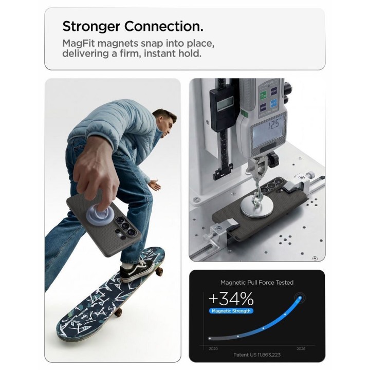 SPIGEN чехол LIQUID AIR MAG совместимый с Magsafe для SAMSUNG S26 Ultra marble grey