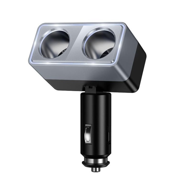 Rozdzielacz socket lighter Hoco 2 ports max 240W/24V Z65 black