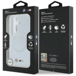 BMW futerał do SAMSUNG S26 BMHMS26S25HSMLKT (Magnetic IML Shockproof W/ Metal Logos) transparentny
