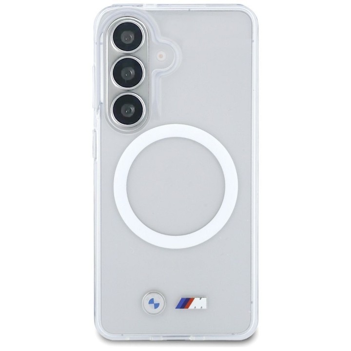 BMW case for SAMSUNG S26 BMHMS26S25HSMLKT (Magnetic IML Shockproof W/ Metal Logos) transparent