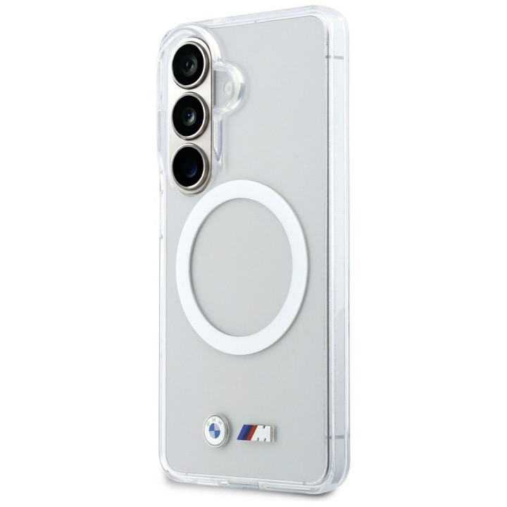 BMW case for SAMSUNG S26 BMHMS26S25HSMLKT (Magnetic IML Shockproof W/ Metal Logos) transparent