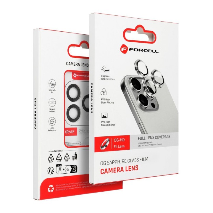 Szkło hartowane na aparat do Samsung A57 Forcell Premium czarne 0INT