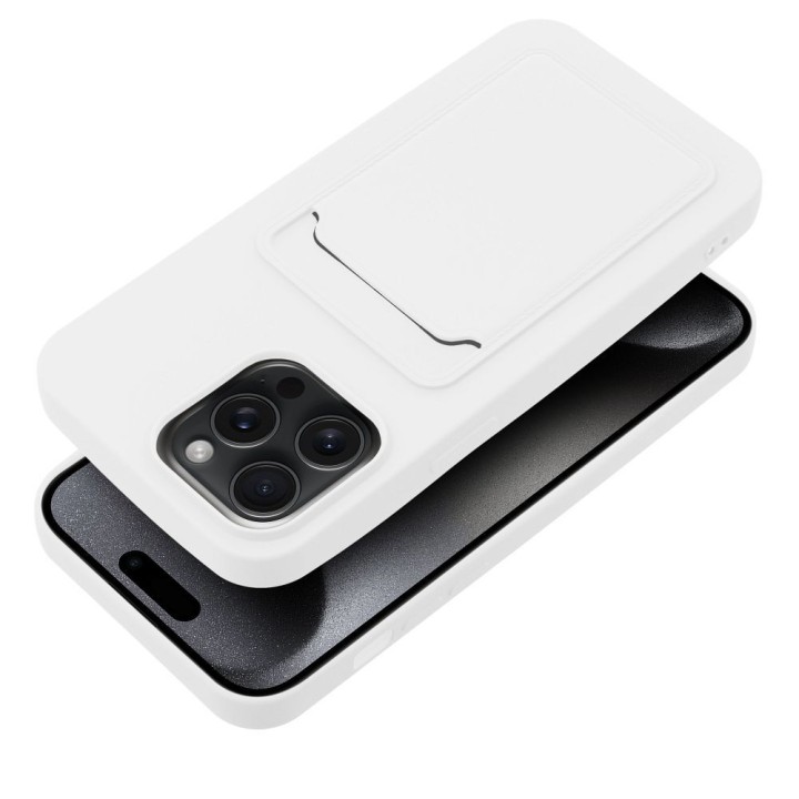 Case for iPhone 15 PRO MAX Card Case white