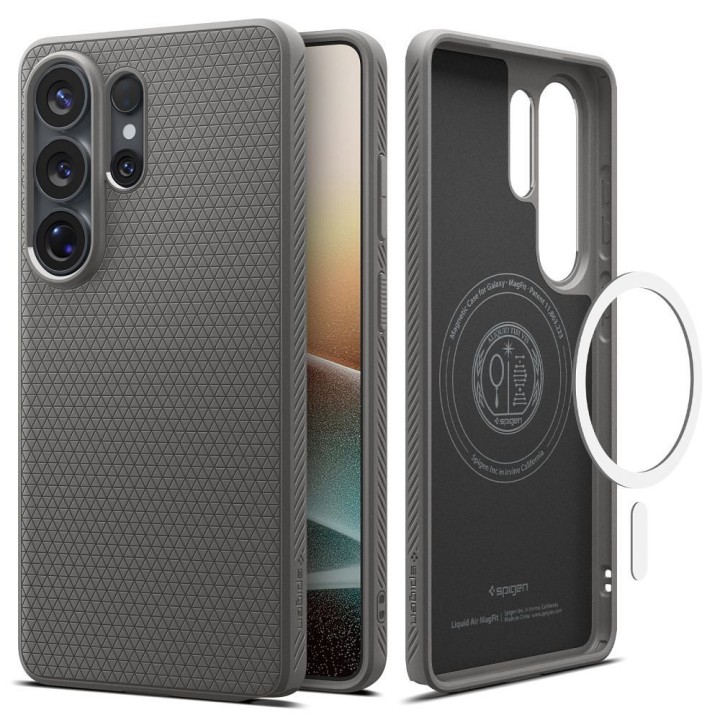 SPIGEN чехол LIQUID AIR MAG совместимый с Magsafe для SAMSUNG S26 Ultra marble grey