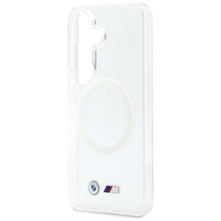 BMW case for SAMSUNG S26 BMHMS26S25HSMLKT (Magnetic IML Shockproof W/ Metal Logos) transparent