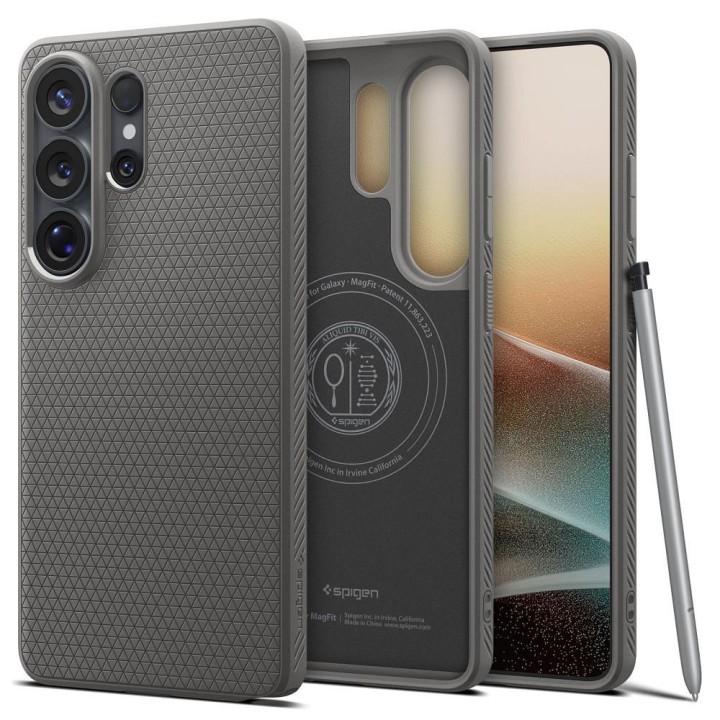 SPIGEN case LIQUID AIR MAG compatible with MagSafe for SAMSUNG S26 Ultra marble grey