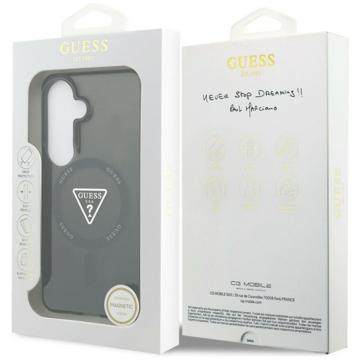 GUESS case for SAMSUNG S26 GUHMS26SHGTMLCGK (Magnetic IML Gradient Triangle) black