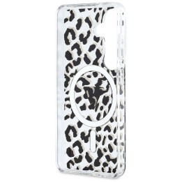GUESS case for SAMSUNG S26 GUHMS26SHLEGTGLK (Magnetic IML Leopard Print Triangle) black