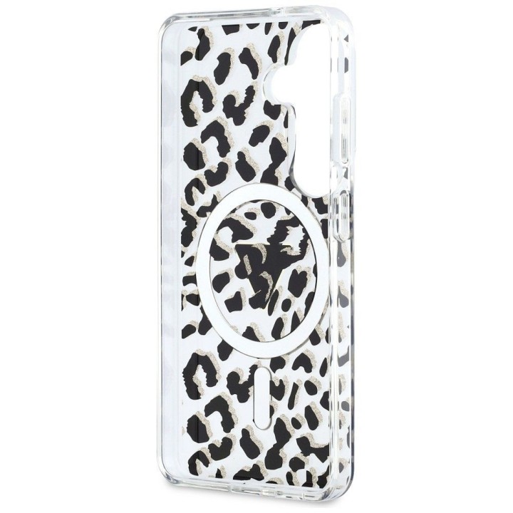 GUESS case for SAMSUNG S26 GUHMS26SHLEGTGLK (Magnetic IML Leopard Print Triangle) black