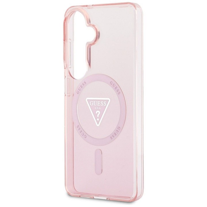 GUESS чохол для SAMSUNG S26 GUHMS26SHGTMLCGP (Magnetic IML Gradient Triangle) рожевий