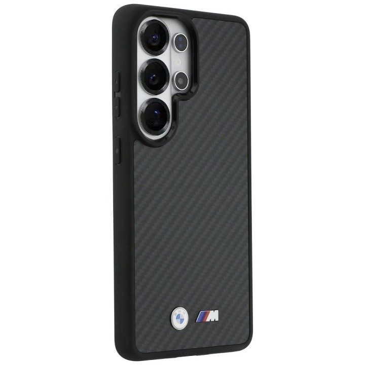 BMW futerał do SAMSUNG S26 Ultra BMHMS26L24CFMMK (Magnetic Kevlar W/ Logo) czarny