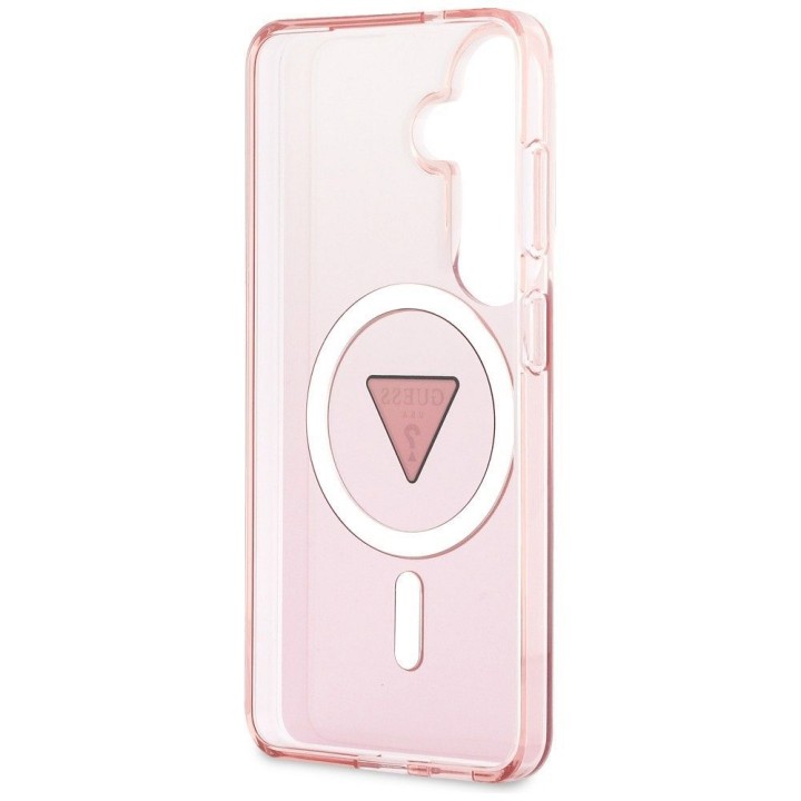 GUESS case for SAMSUNG S26 GUHMS26SHGTMLCGP (Magnetic IML Gradient Triangle) pink