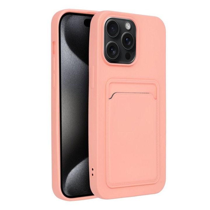 Etui na iPhone 15 PRO MAX Card Case różowe