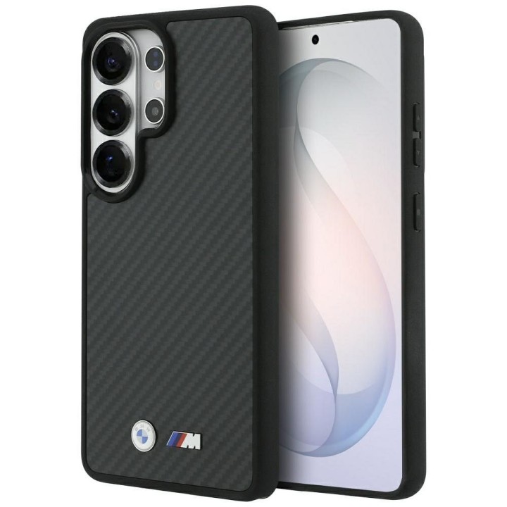 BMW чохол для SAMSUNG S26 Ultra BMHMS26L24CFMMK (Magnetic Kevlar W/ Logo) чорний