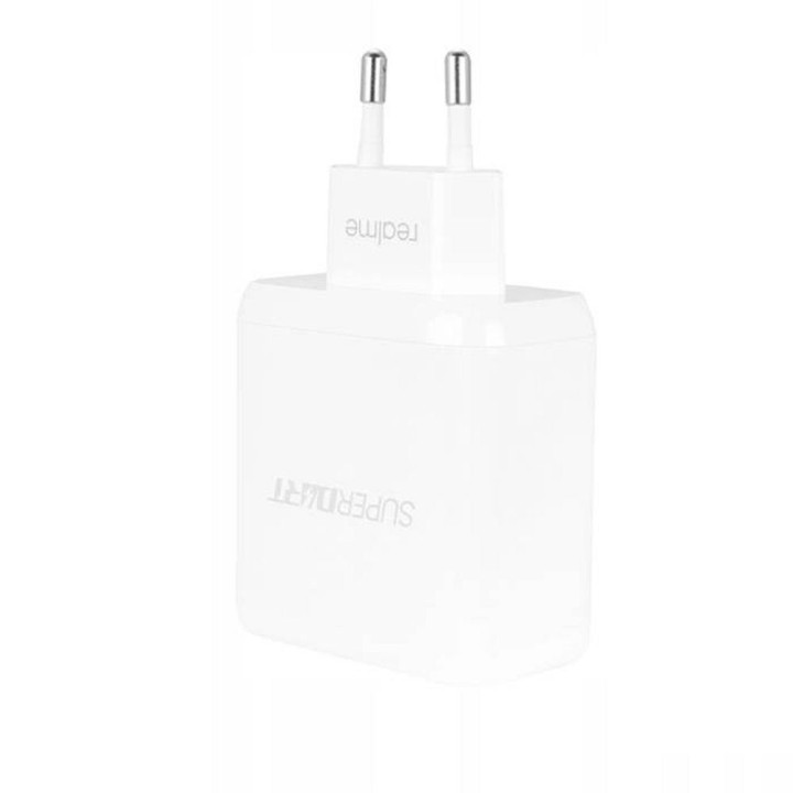 Оригінальний мережевий зарядний пристрій Oppo SuperVOOC VCA7JFEH 65W Power Adapter білий блістер