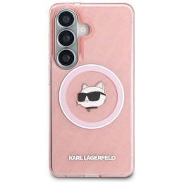 KARL LAGERFELD case for SAMSUNG S26 KLHMS26SHMKBCHOP (Magnetic IML Repeated Logo and Choupette) pink