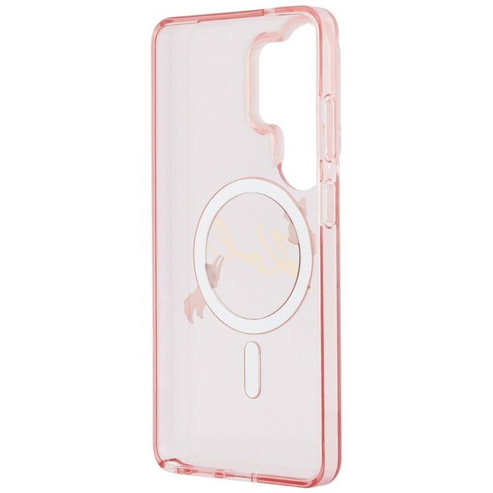 KARL LAGERFELD case for SAMSUNG S26 Ultra KLHMS26L5HKSCAP (Magnetic IML KC Script) pink