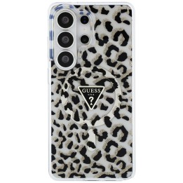 GUESS case for SAMSUNG S26 Ultra GUHMS26LHLEGTGLK (Magnetic IML Leopard Print Triangle) black