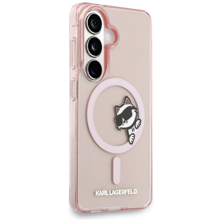 KARL LAGERFELD futerał do SAMSUNG S26 KLHMS26S6HCPSCP (Magnetic IML Peekaboo Choupette) różowy